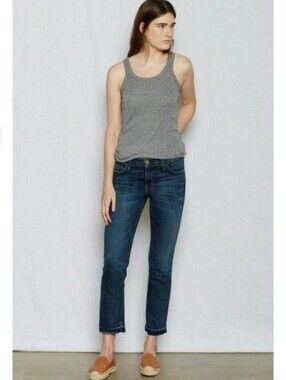 CURRENT/ELLIOTT The Cropped Straight Jean Let Out Hem 28